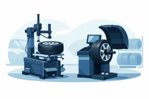Däckmaskin och balanseringsmaskin paket