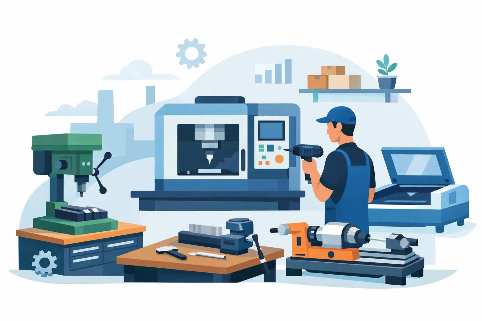 Bästa verkstadsmaskiner för småföretag