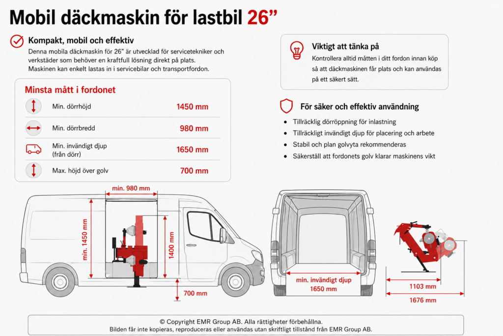 Mobil däckmaskin från REDATS