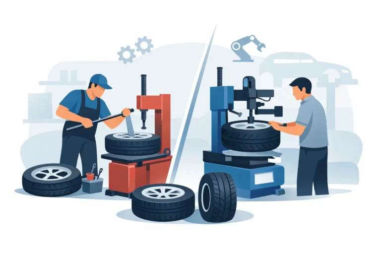 Manuell eller automatisk däckmaskin?