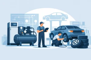 Så dimensionerar du kompressor för däckverkstad